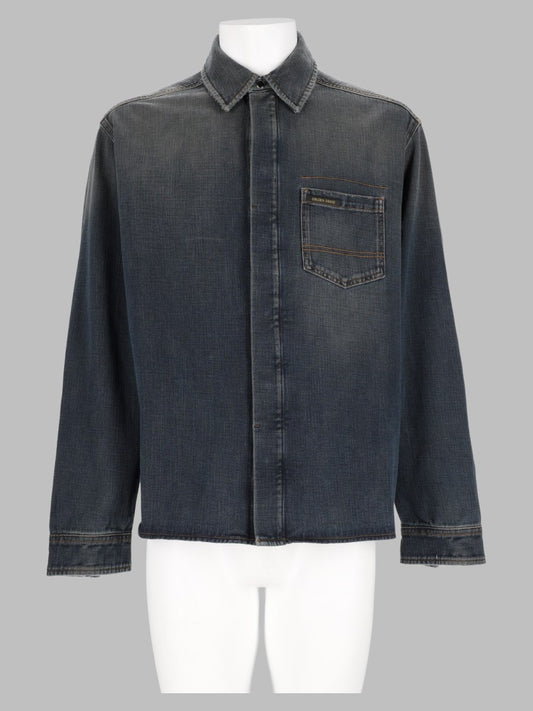 Slim Fit Cotton Denim Shirt