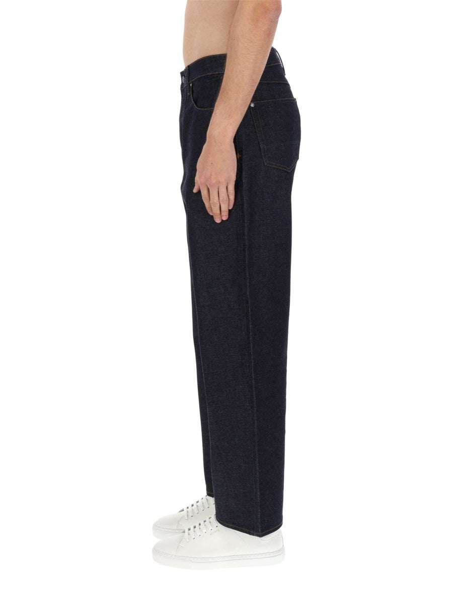 Wide Straight Jeans in Clean Rinse
