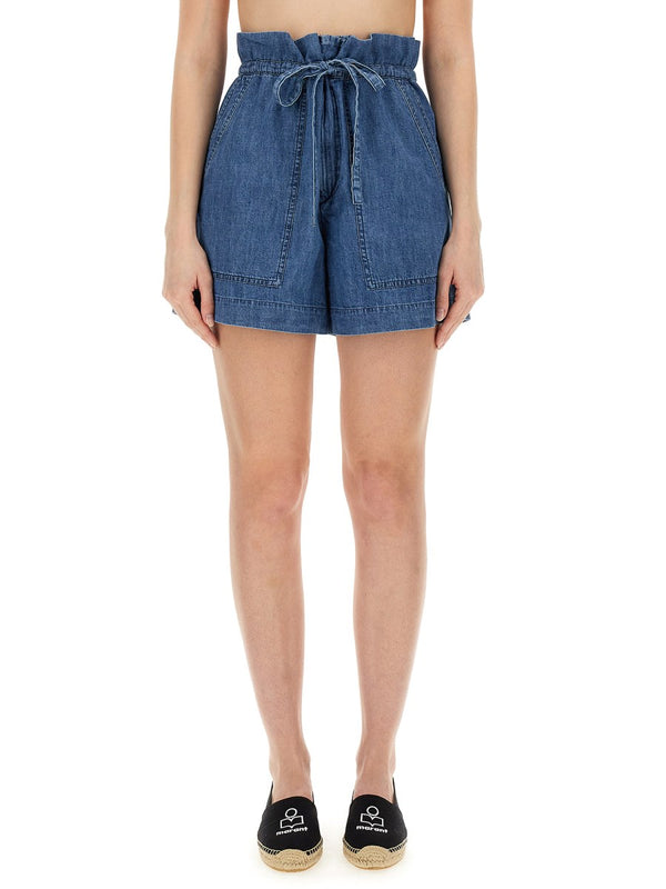 Ipolyte Drawstring Denim Shorts