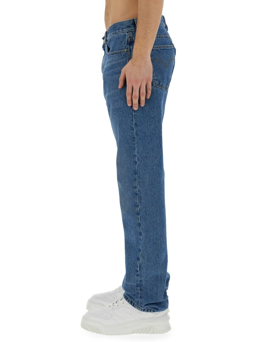 Regular Fit Jeans in Mid Blue