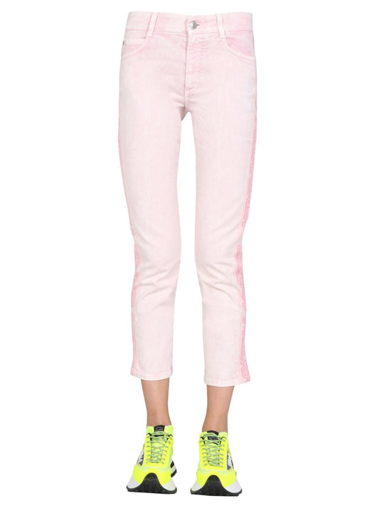 Logo-Band Skinny Jeans