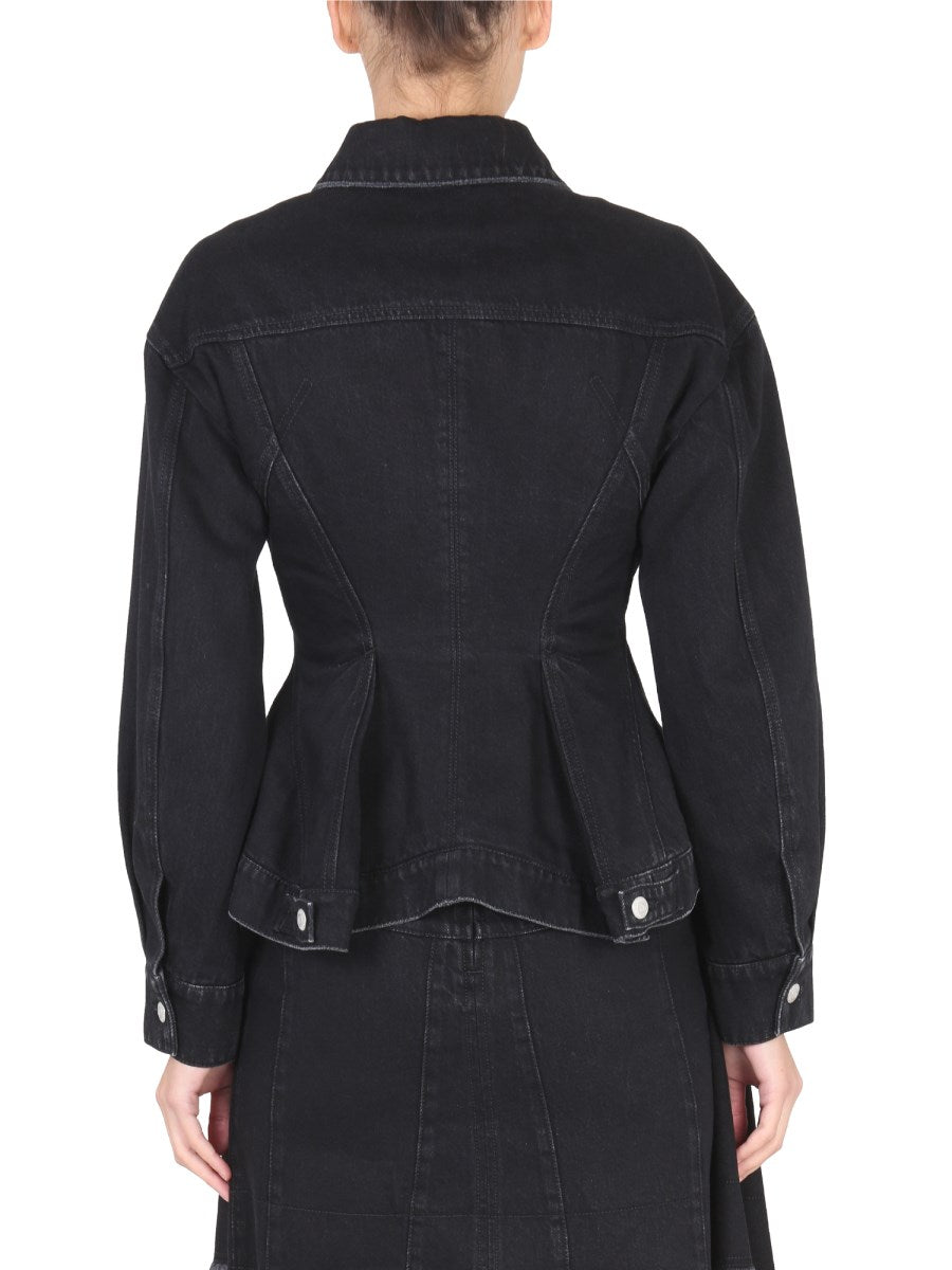 Alexander McQueen Hybrid Denim Jacket, view 2