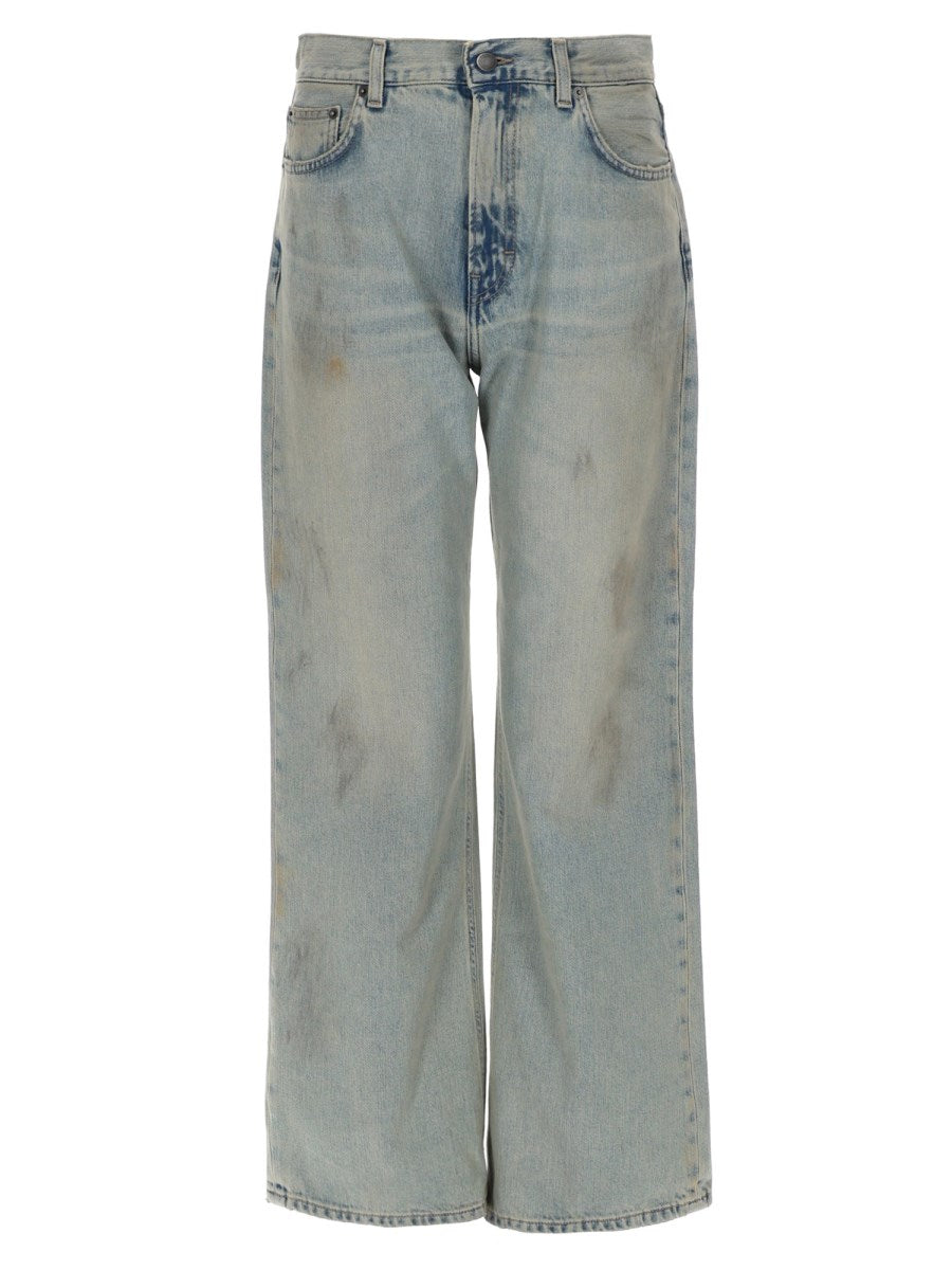 Korea Wide Jeans in Dirty Wash