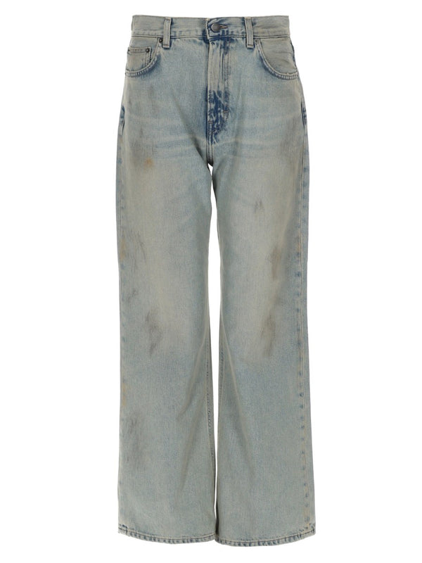 Korea Wide Jeans in Dirty Wash