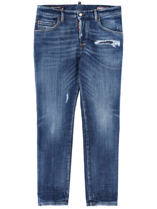 Skater Jeans in Mid Blue