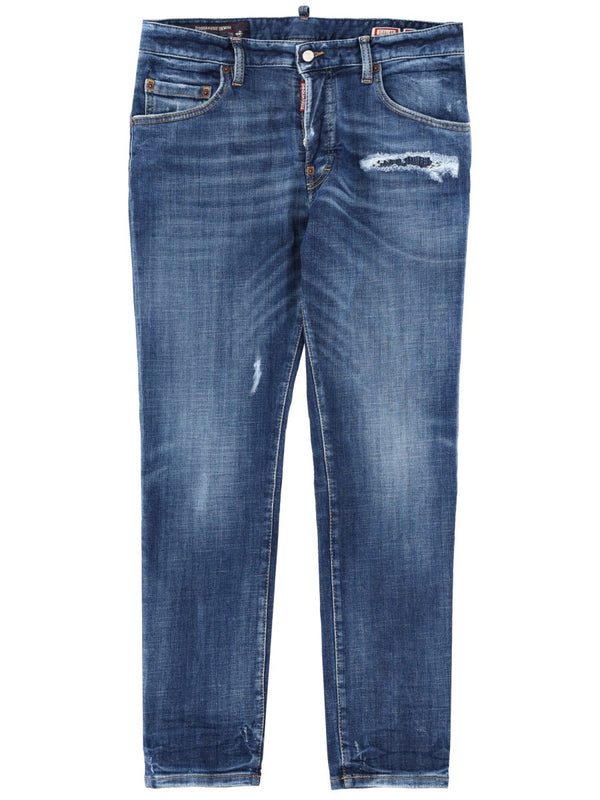Skater Jeans in Mid Blue