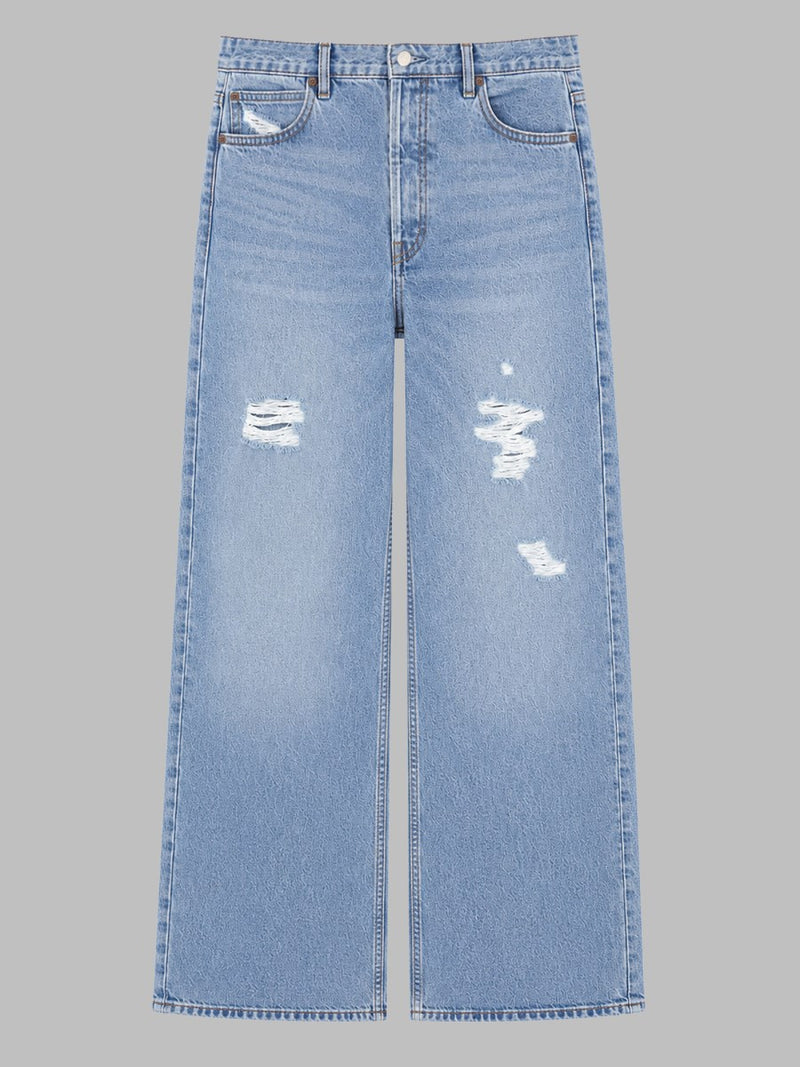 Wide-Leg Jeans in Cotton Denim