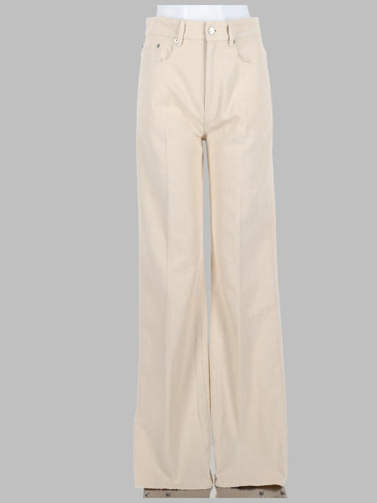 Domino Wide-Leg Jeans in Ivory