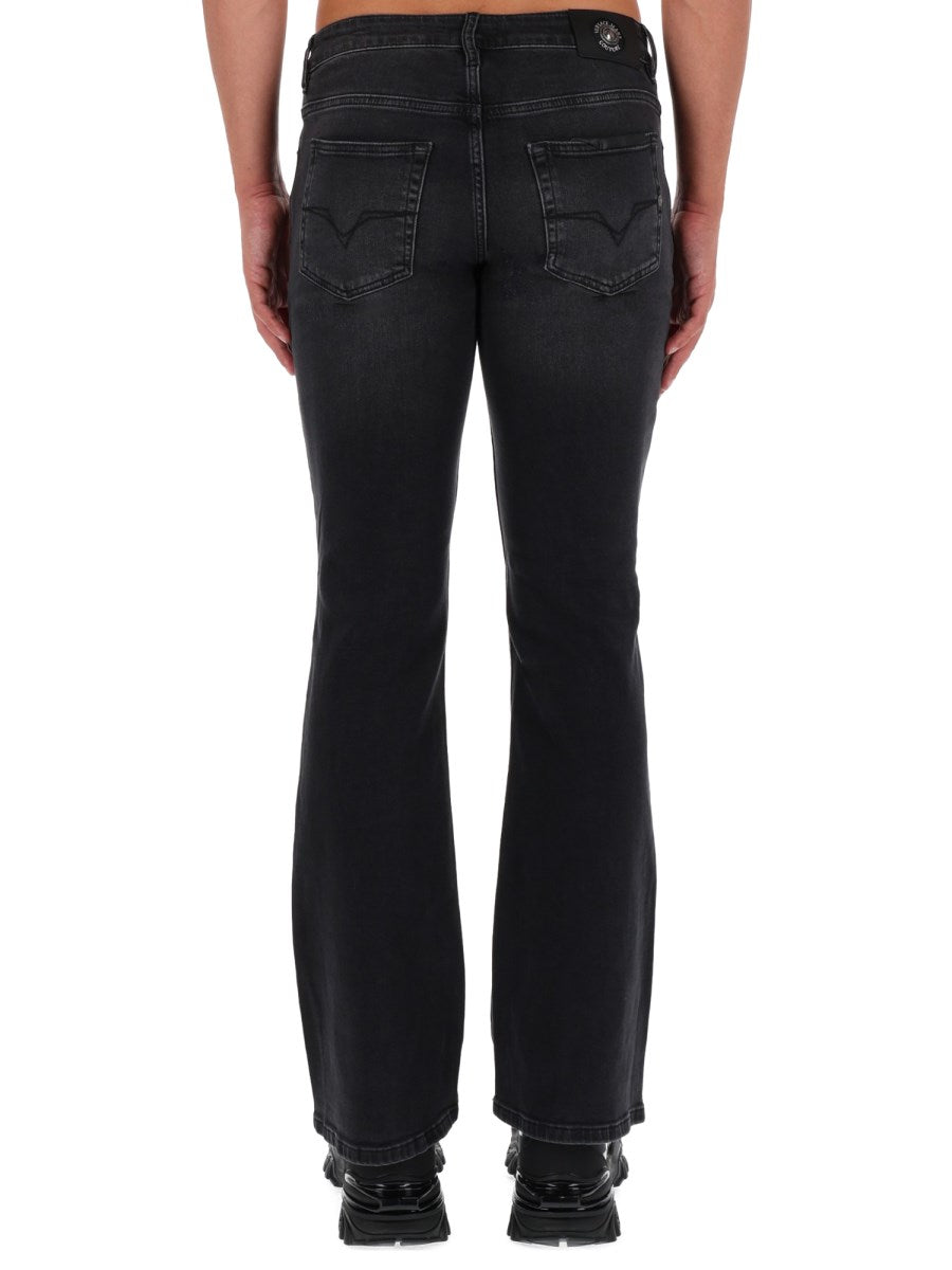 Slim Flare Jeans in Faded Black