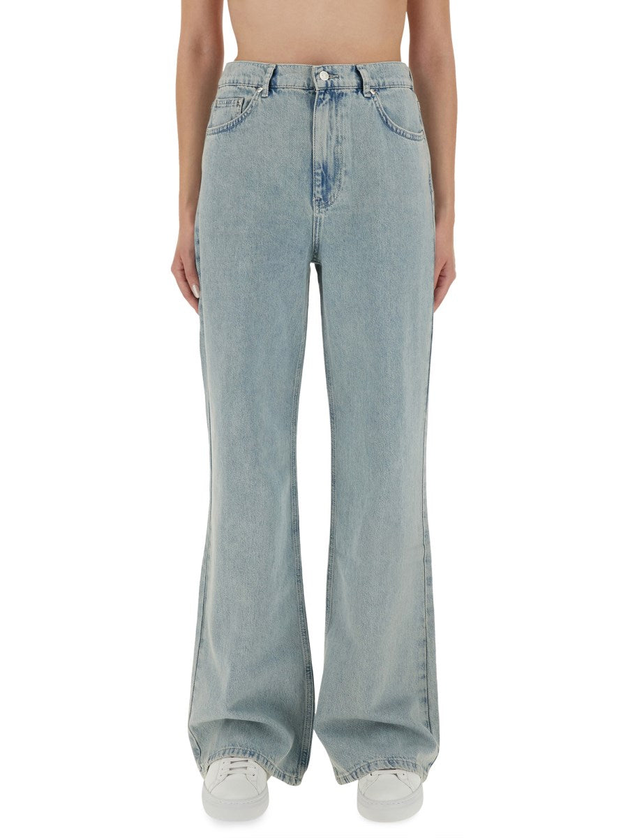 Moschino Wide Leg Jeans in Denim