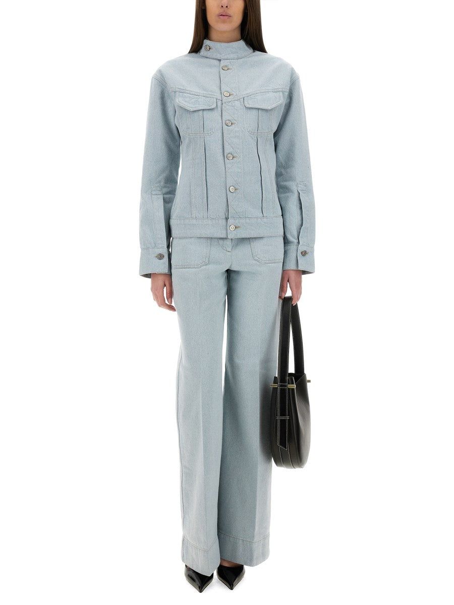 Alina Wide Jeans in Baby Blue