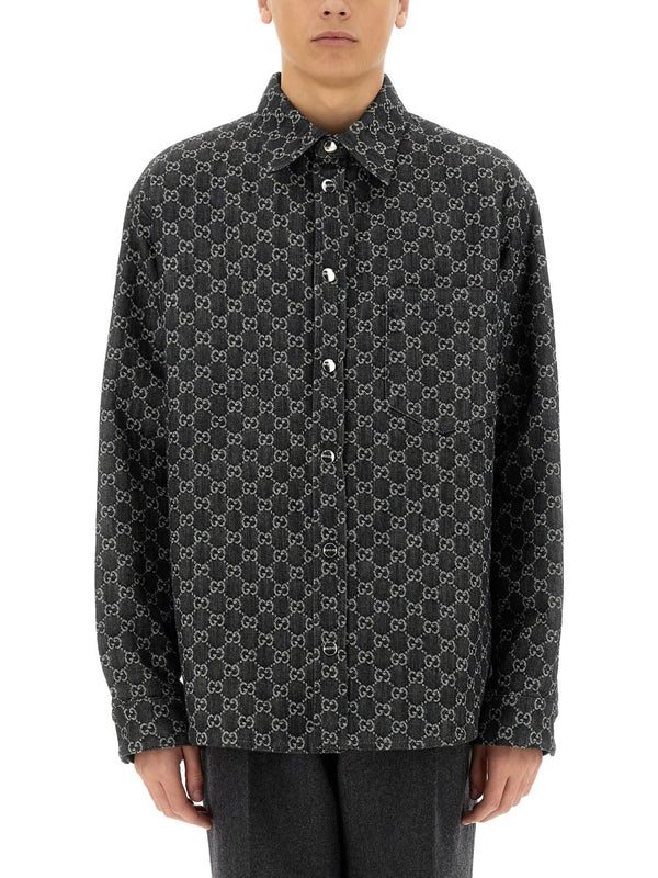Shirt GG Wool and Denim
