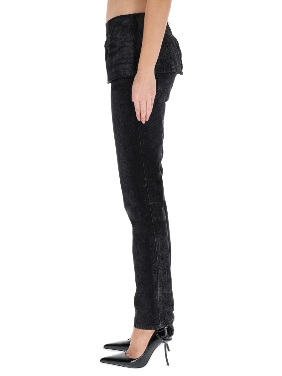 D-Hourjian Jeans in Marbled Black