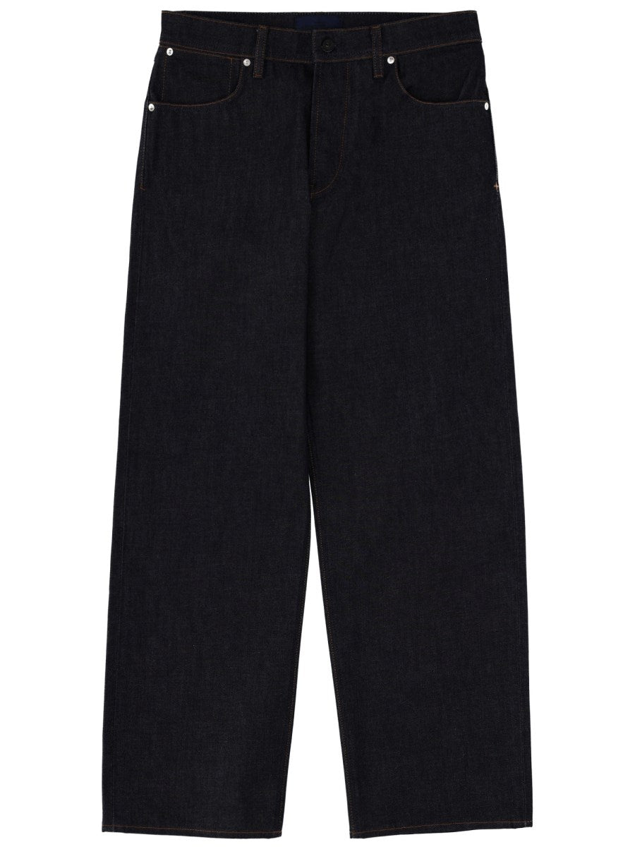 Wide Straight Jeans in Clean Rinse