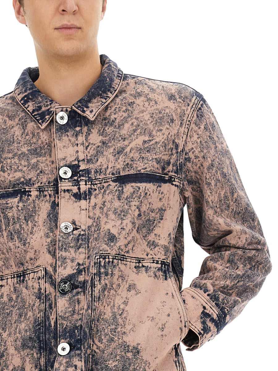 Études Studio Denim Jacket in Pink, view 3