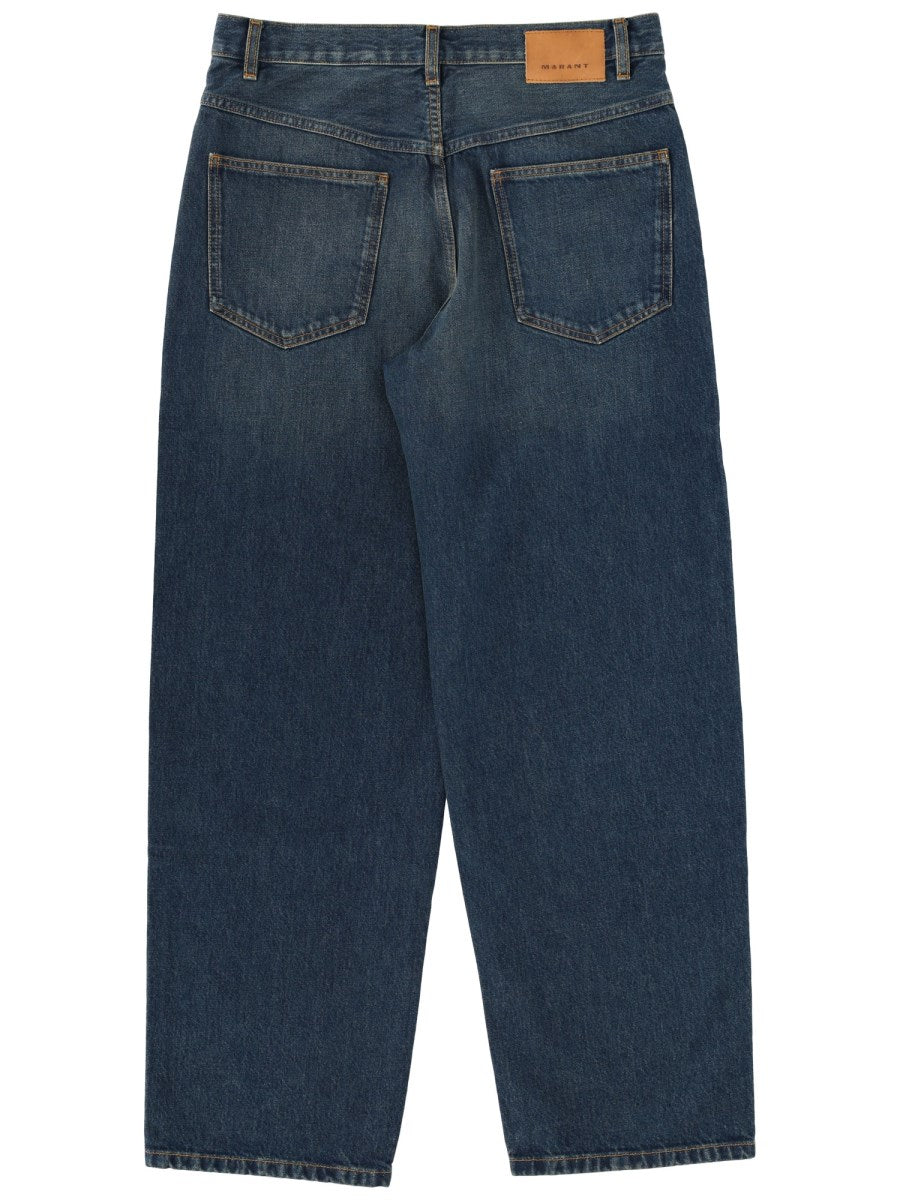 Jorje Wide Jeans in Dark Blue