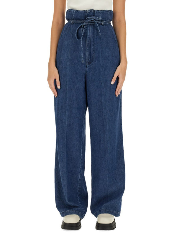 Palazzo Pants in Denim