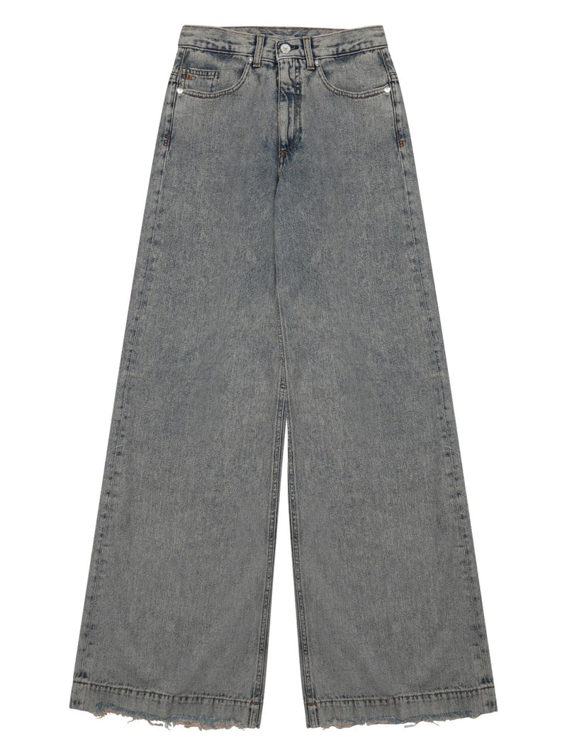 Wide-Leg Denim Jeans