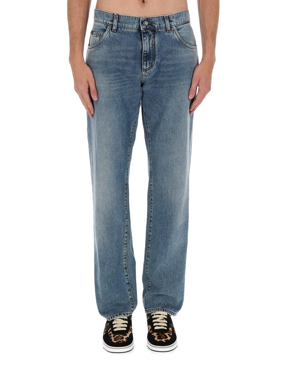 Straight Jeans in Light Blue