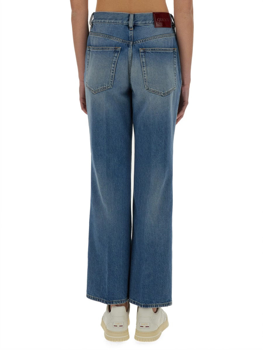 Straight Jeans in Vintage Blue