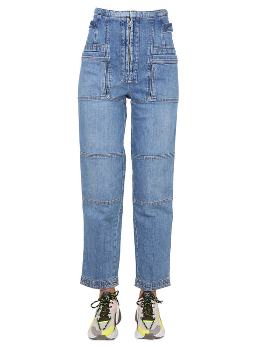 Seamed Straight Jeans