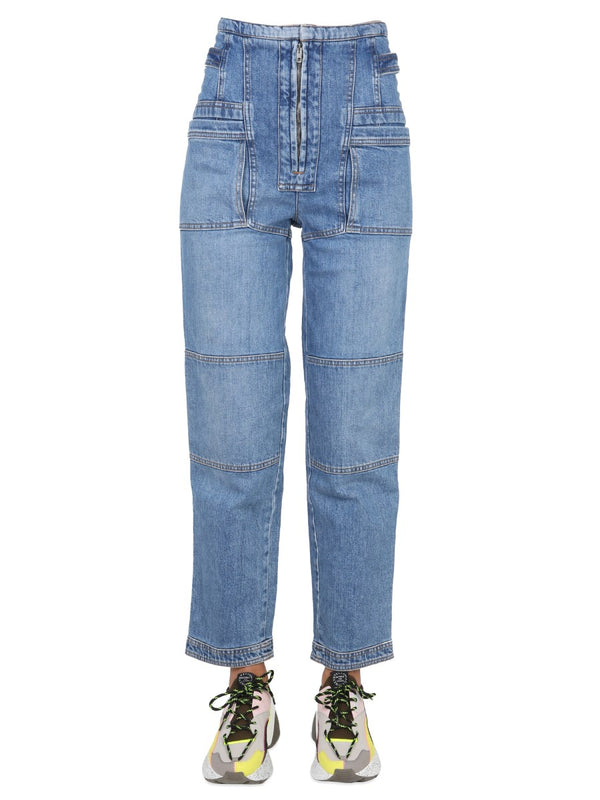 Seamed Straight Jeans