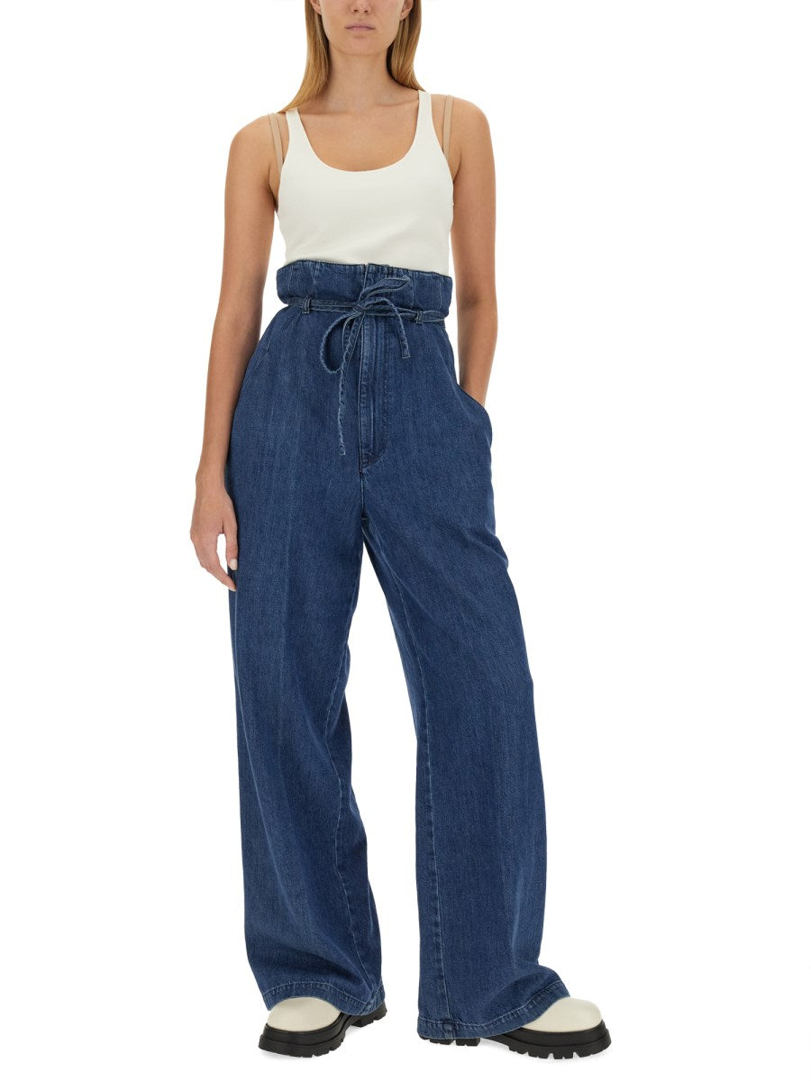 Palazzo Pants in Denim
