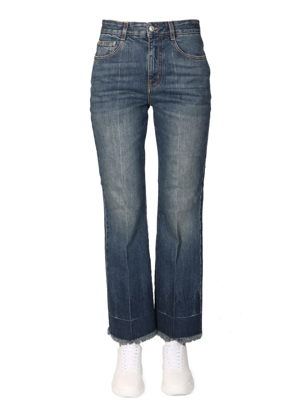 Kick-Flare Jeans in Vintage Blue