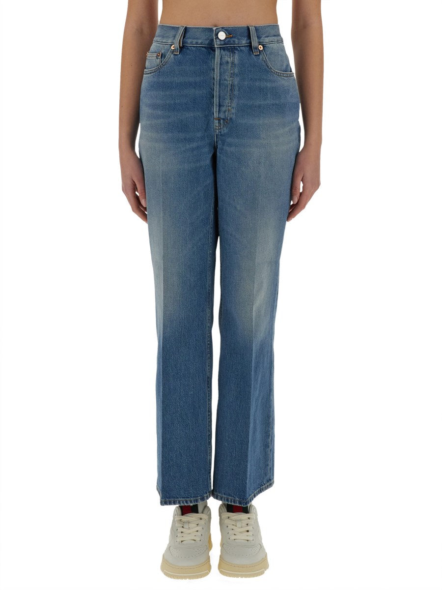 Straight Jeans in Vintage Blue