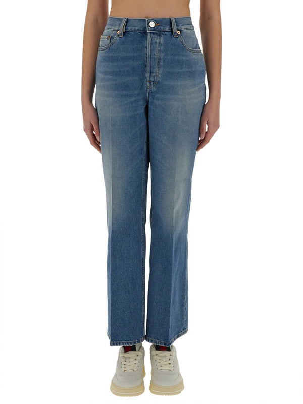 Straight Jeans in Vintage Blue