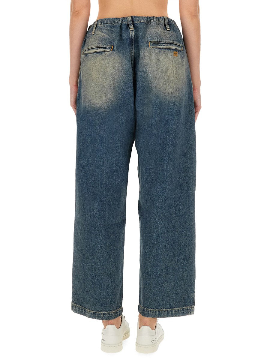 Cotton Denim Pants