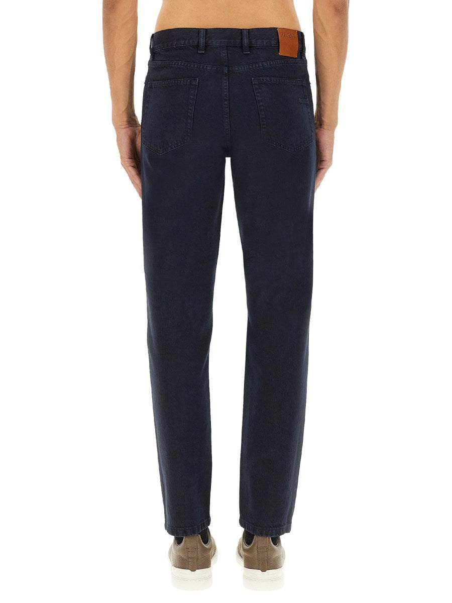 Zegna Black Denim Pants, view 3