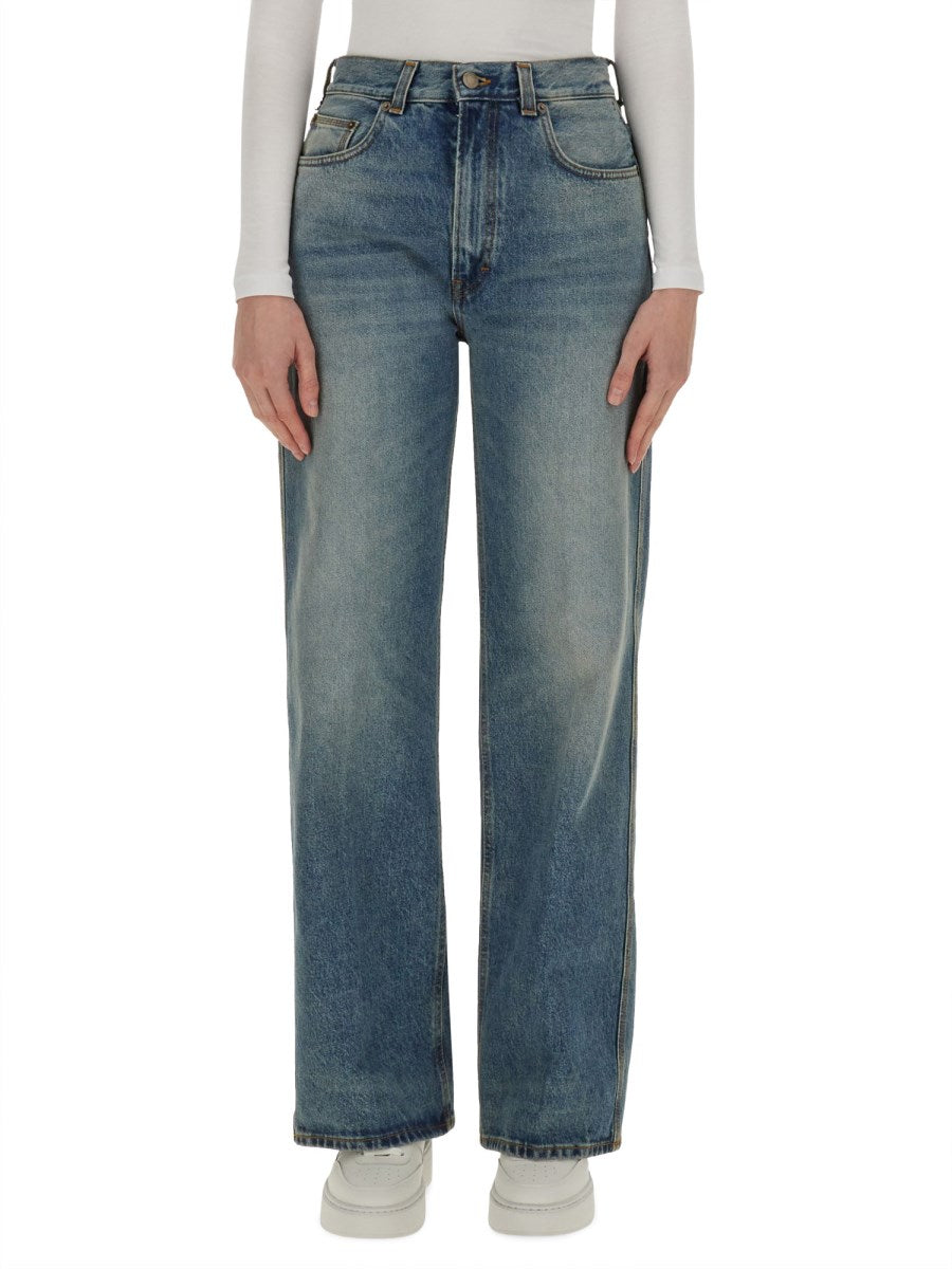Wide Jeans in Vintage Blue