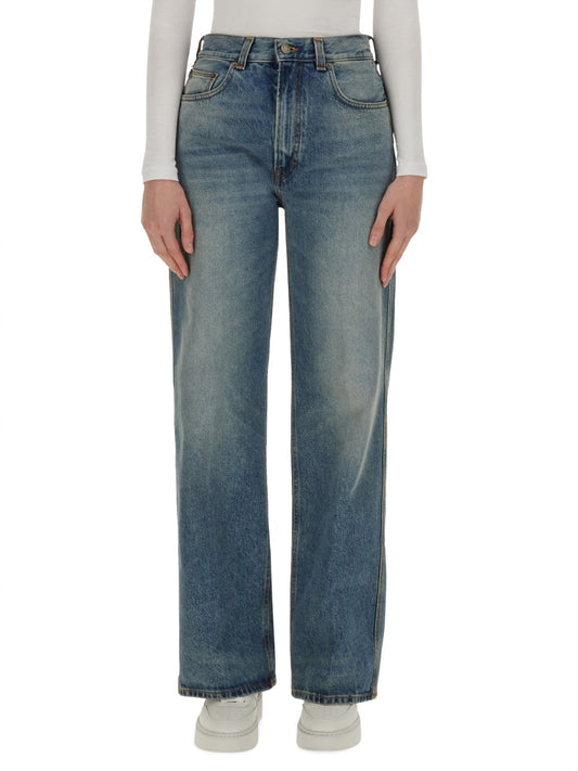 Wide Jeans in Vintage Blue