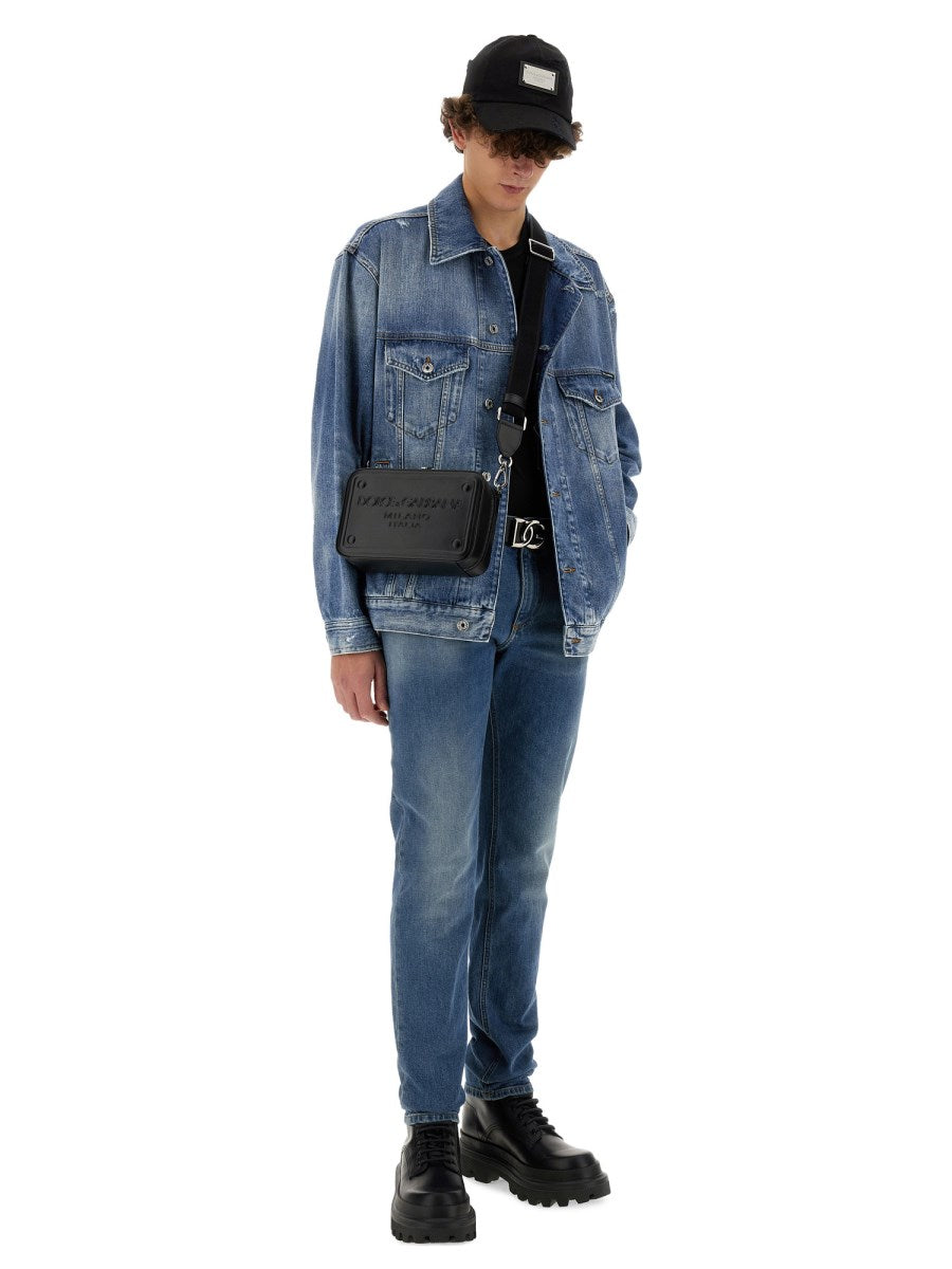 Oversized Denim Shirt in Vintage Blue