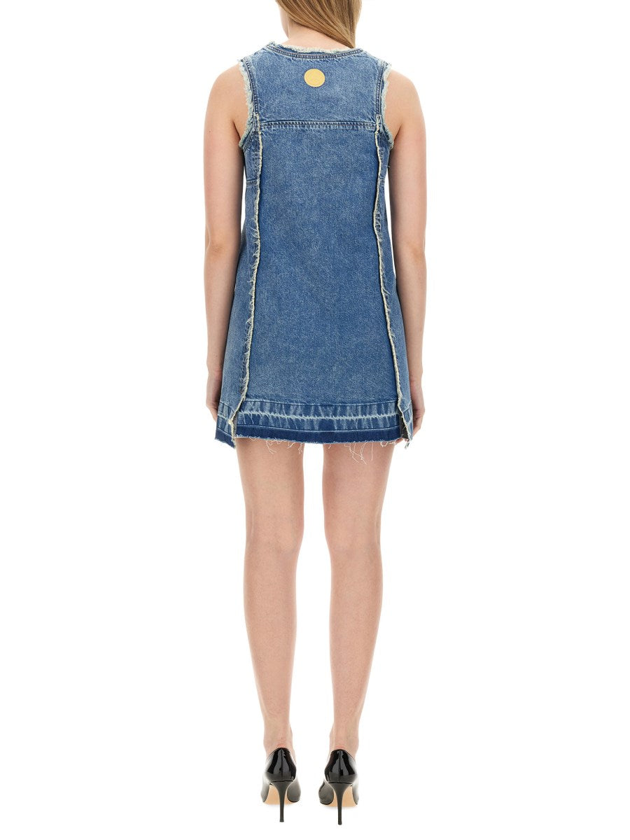 Sleeveless Denim Mini Dress