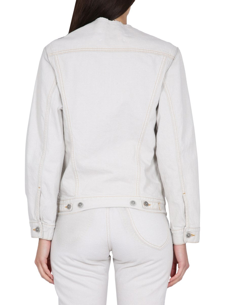 Denim Jacket in White