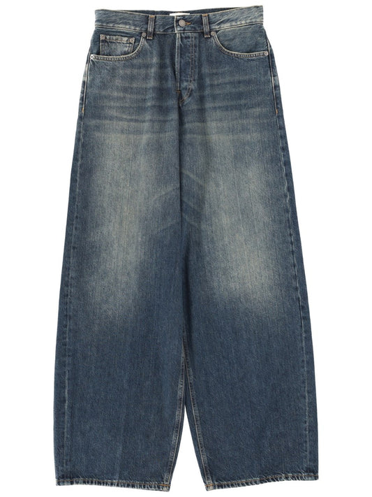 Bethany Wide-Leg Jeans in Vintage Blue