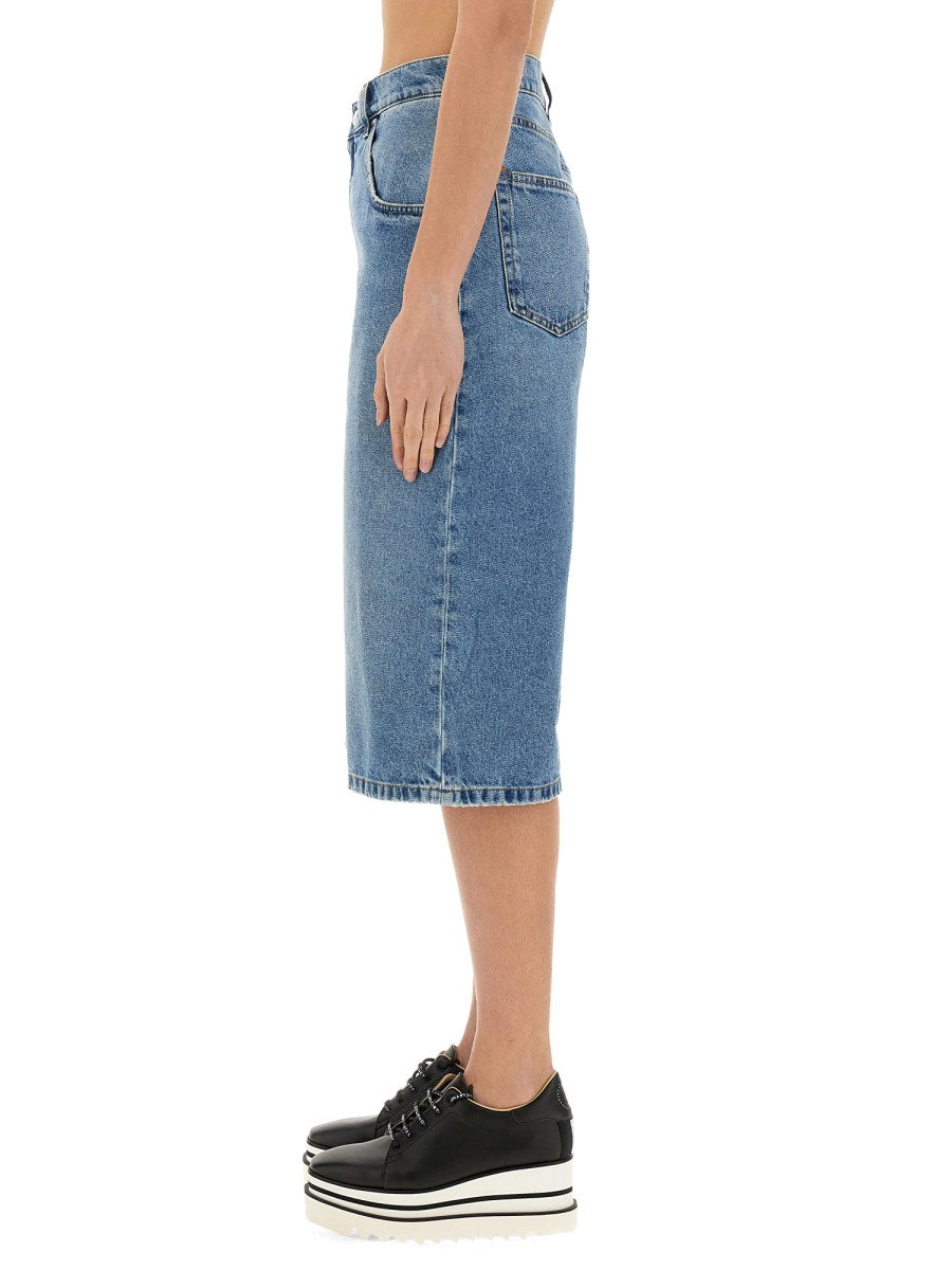 Denim Bermuda Shorts