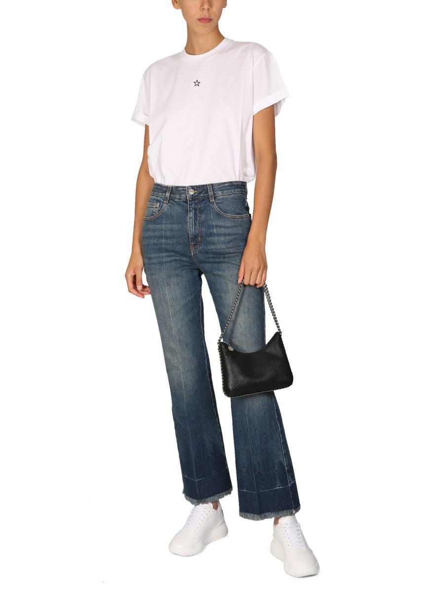 Kick-Flare Jeans in Vintage Blue