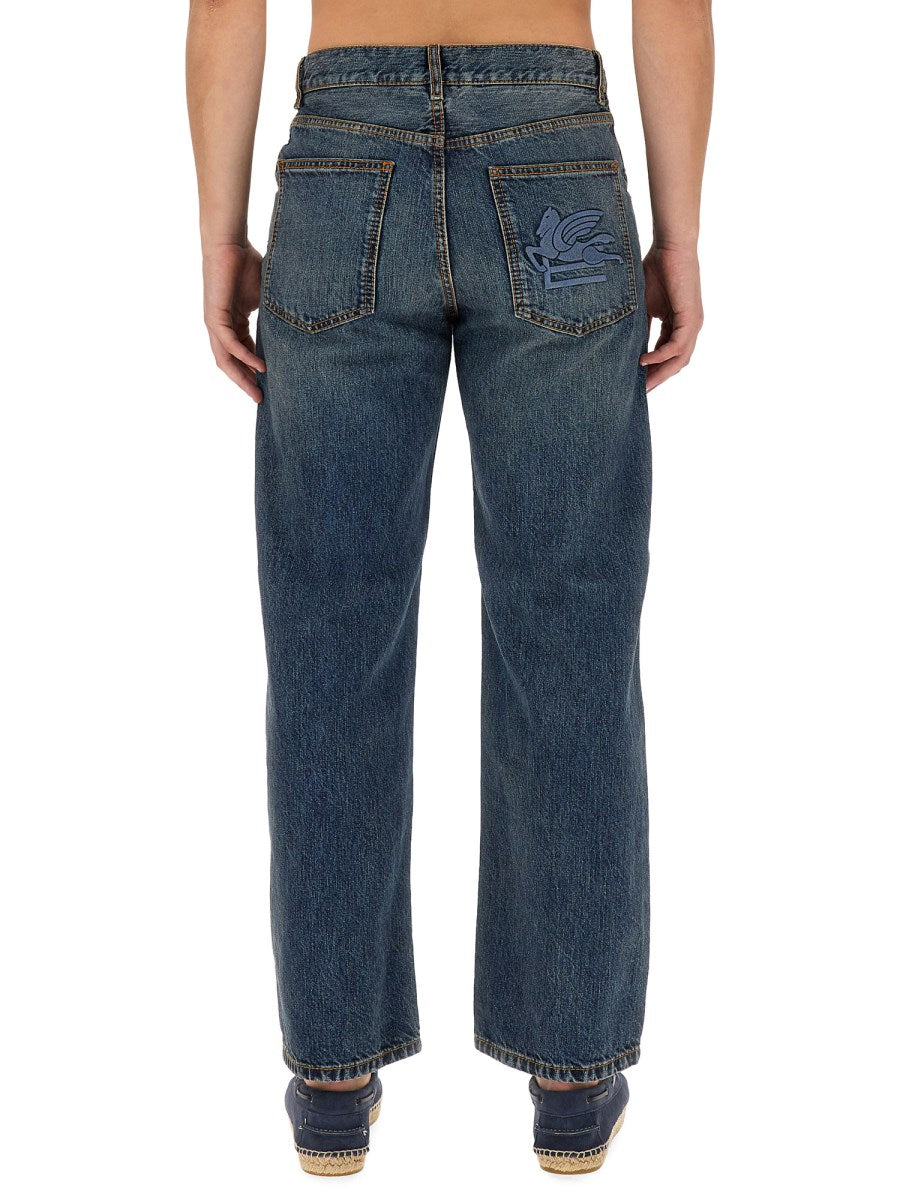 Easy Fit Jeans in Vintage Blue