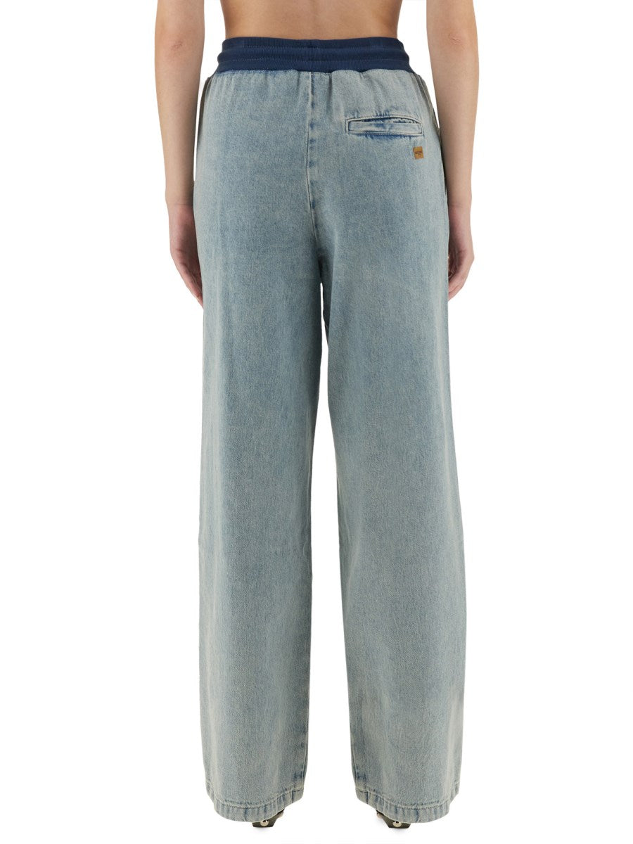 Wide Leg Denim Jeans
