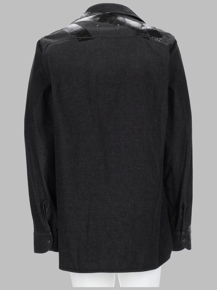 Shirt in Taped Denim Black