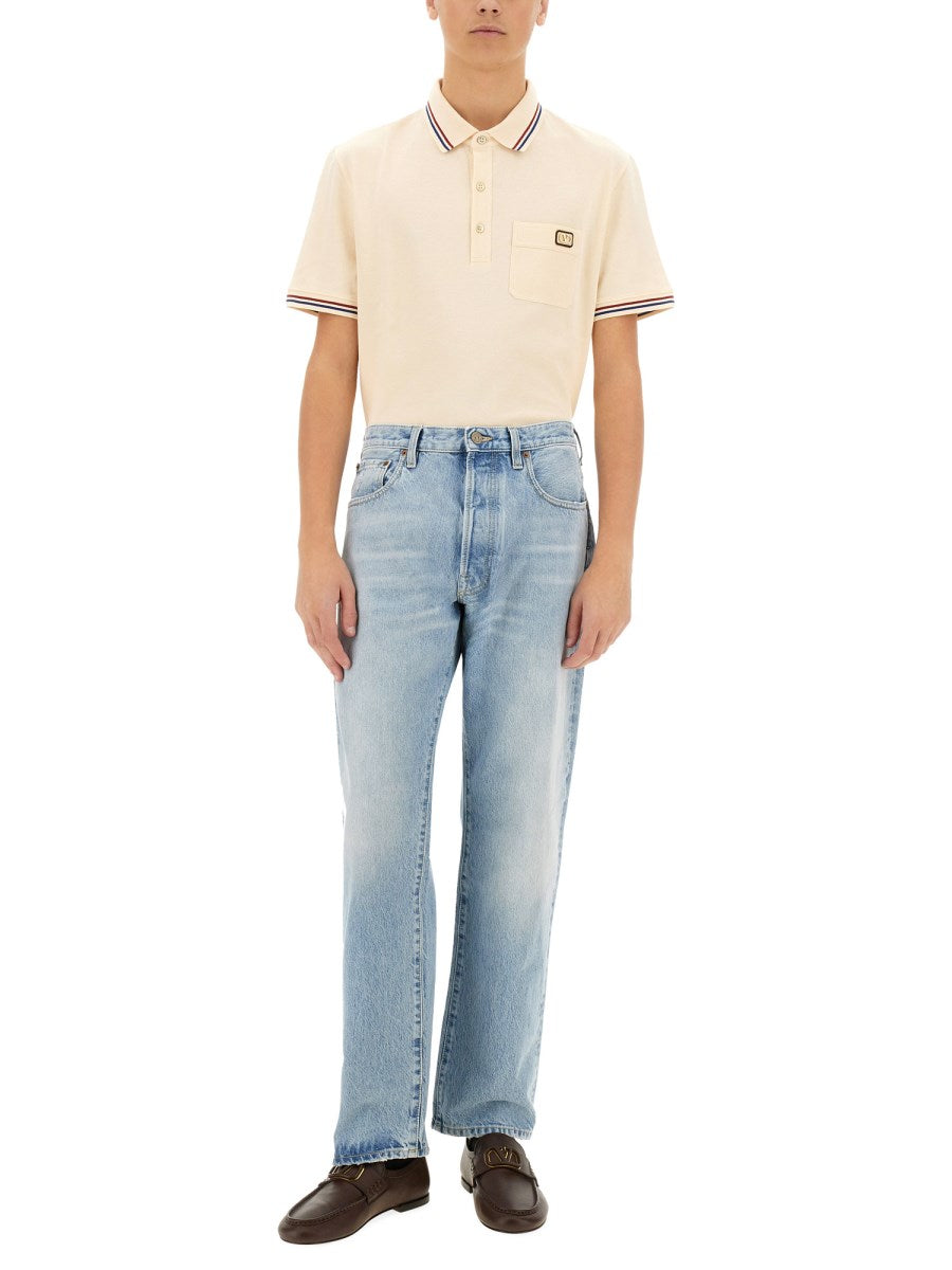 Regular Straight Jeans in Light Blue