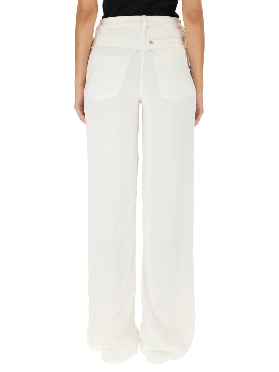 Oversized Wide Jeans in White