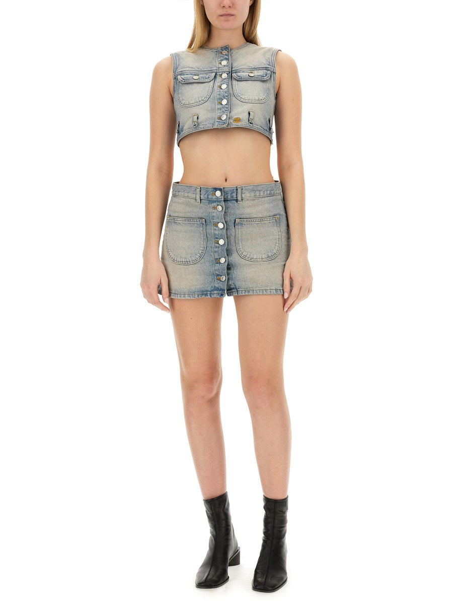 Denim Mini Skirt