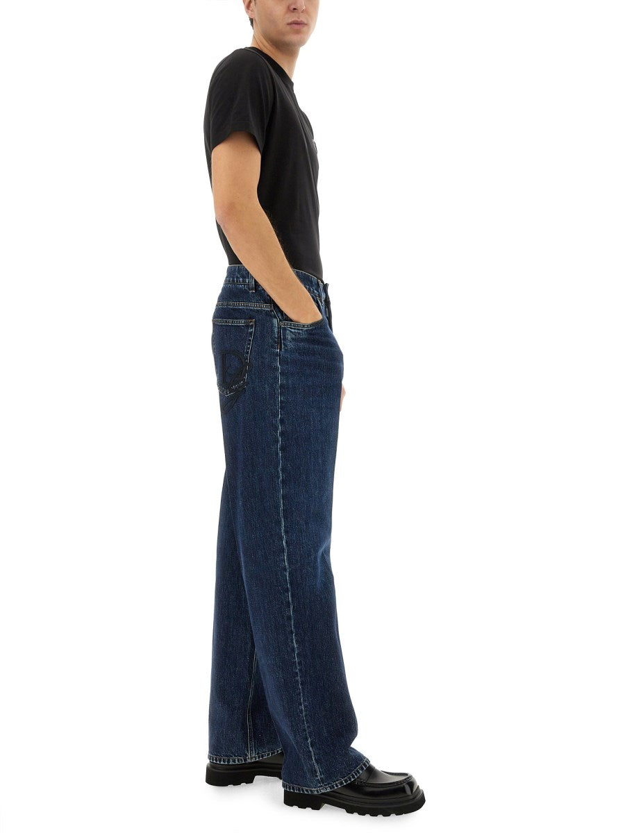 Oversized Jeans in Dark Blue