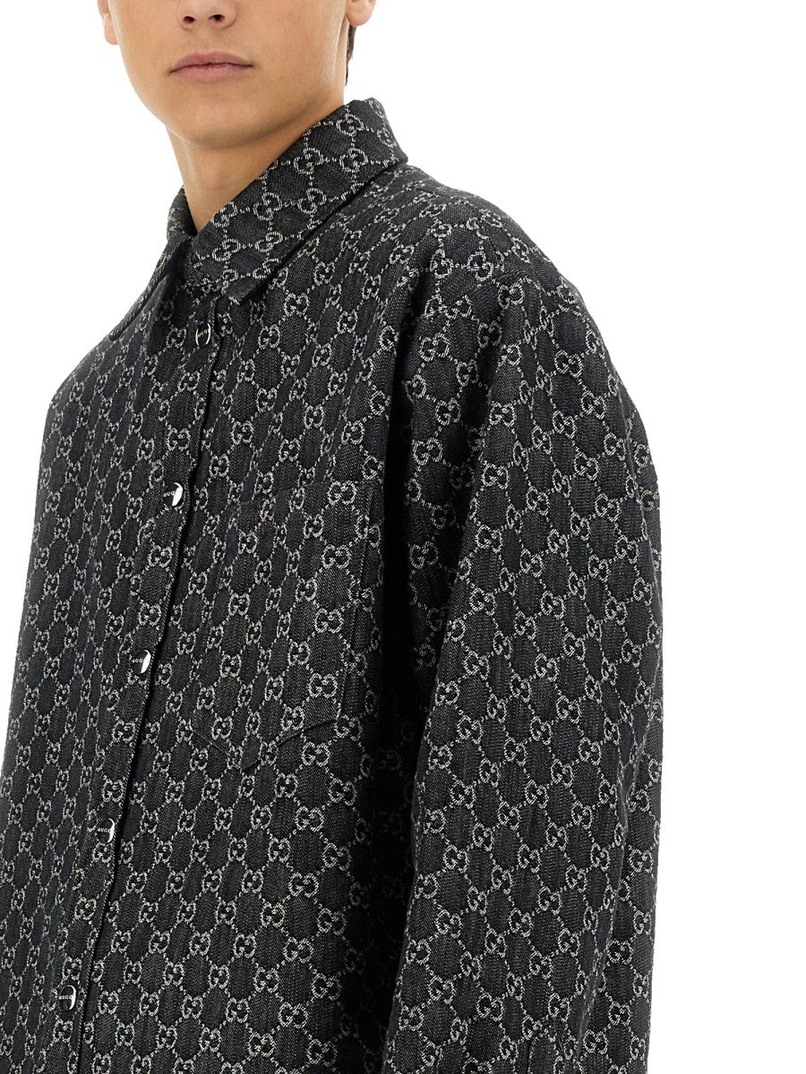 Shirt GG Wool and Denim
