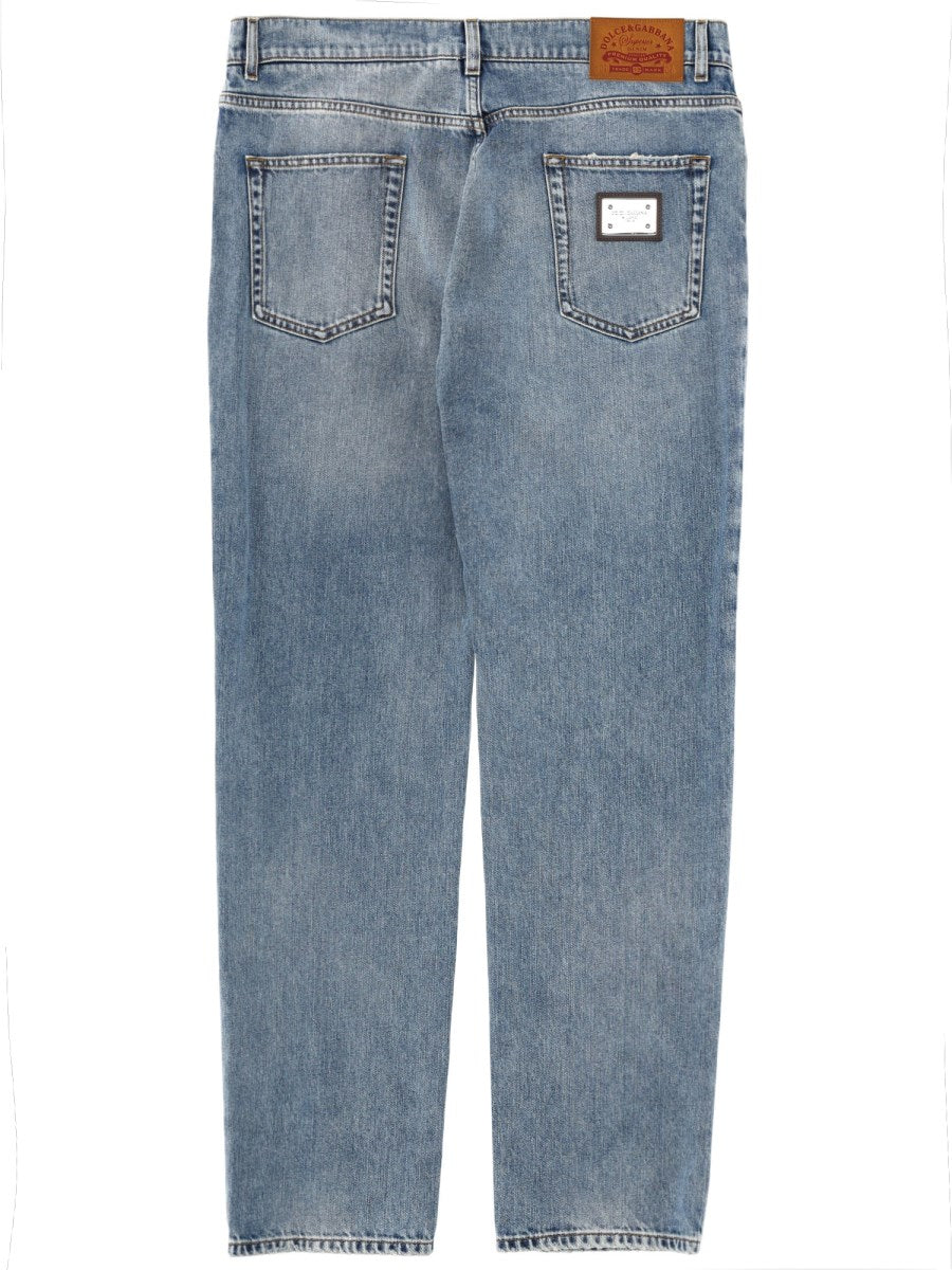 Straight Jeans in Light Blue