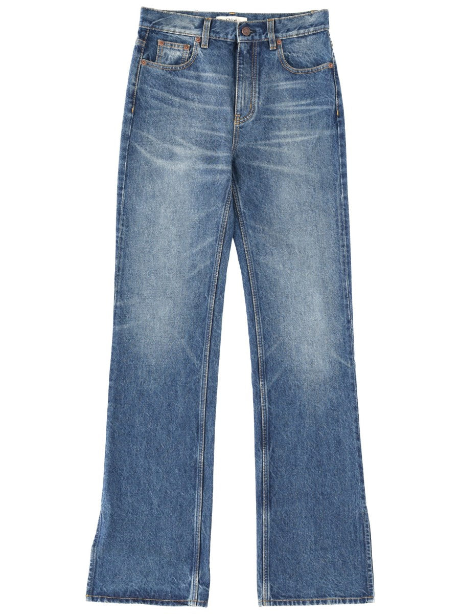 Relaxed Straight Jeans in Vintage Mid Blue